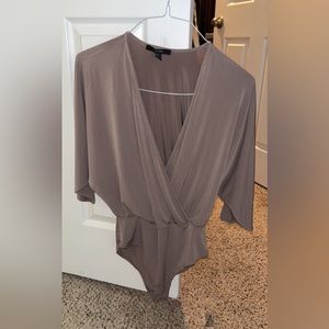 Forever 21 taupe bodysuit